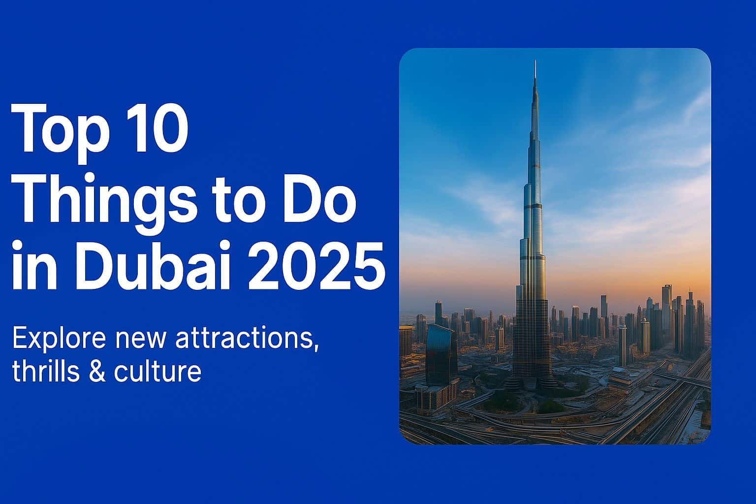 Things to Do in Dubai 2025